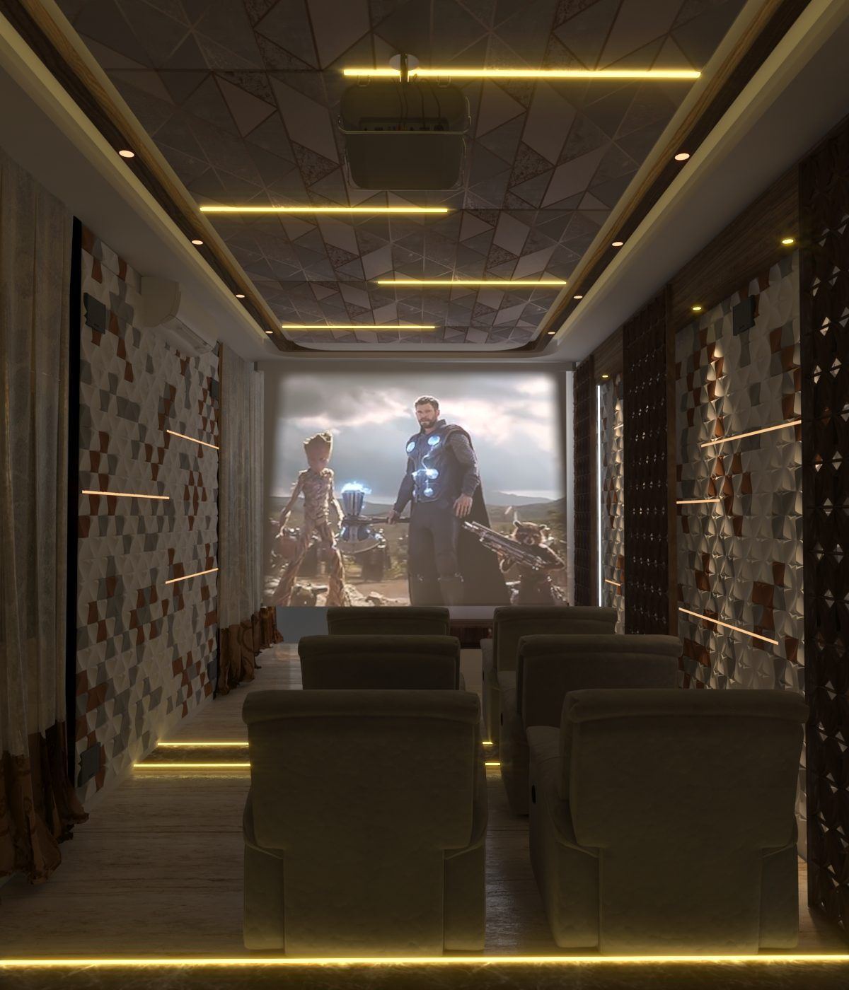 Elegant Home Theater